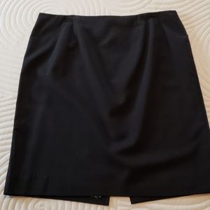 Vintage handmade lined wool pencil skirt L